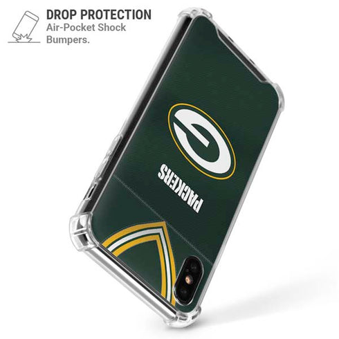 NFL Green Bay Packers Team Jersey iPhone XS Max Clear Case